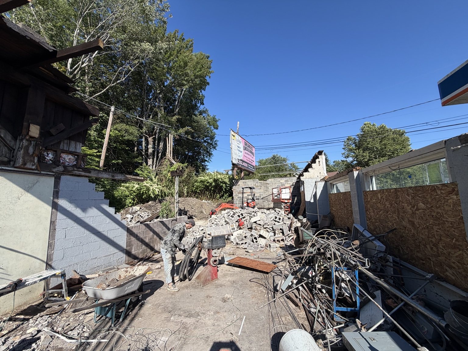 Demolition and site preparation work